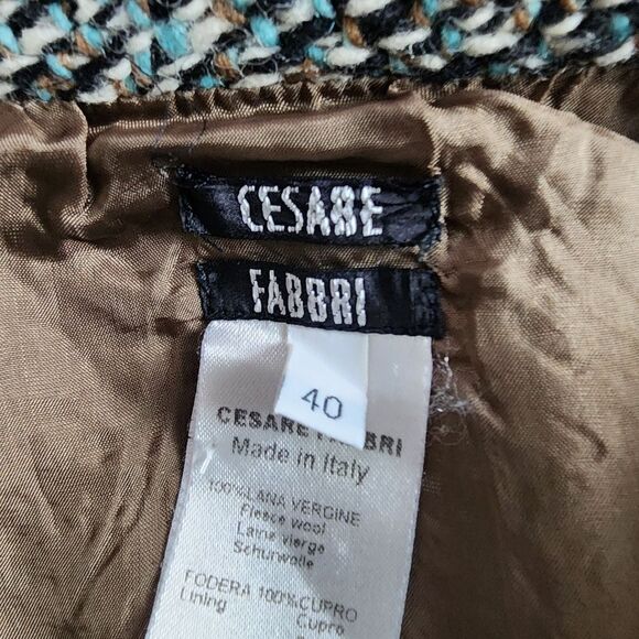 Cesare Fabbri Wool Pencil Skirt Size 2 EUC - Picture 4 of 6